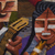 Wandteppich aus Wolle - Handgewebter Wollteppich von Andenmusikanten aus Peru