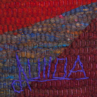 Tapiz de lana - Tapiz de Lana Tejido a Mano de Músicos Andinos del Perú