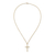 Gold plated sterling silver pendant necklace, 'Faith In God' - Gold Plated Silver Cross Pendant Necklace from Peru (image 2c) thumbail