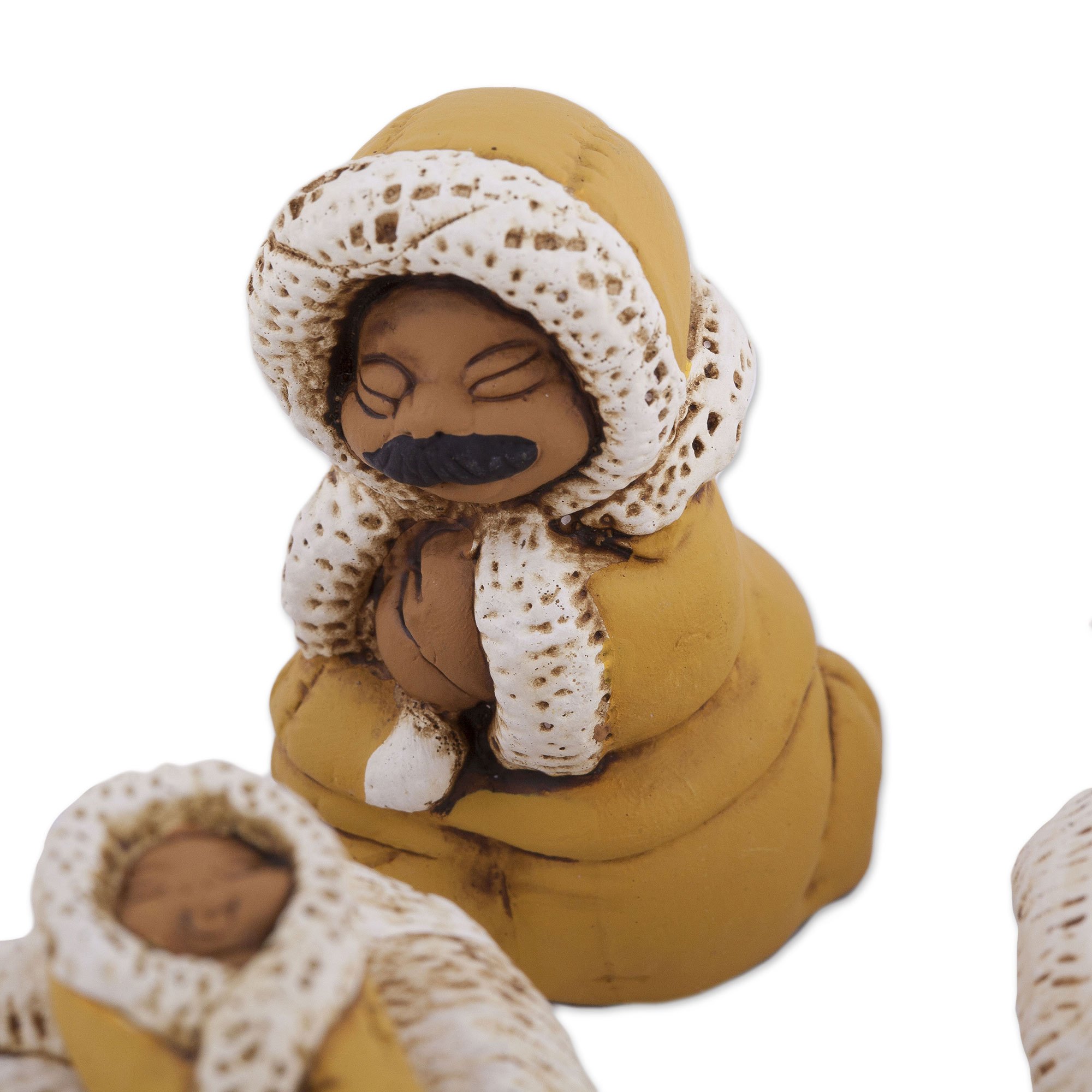 UNICEF Market InuitThemed Ceramic Nativity Scene from Peru (8 Pcs