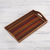 Reverse painted glass tray, 'Contemporary Stripes' - Striped Reverse Painted Glass Tray from Peru (image 2) thumbail