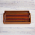 Reverse painted glass tray, 'Contemporary Stripes' - Striped Reverse Painted Glass Tray from Peru (image 2b) thumbail