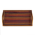 Reverse painted glass tray, 'Contemporary Stripes' - Striped Reverse Painted Glass Tray from Peru (image 2c) thumbail