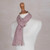 100% baby alpaca scarf, 'Petal Pink Gossamer' - 100% Baby Alpaca Wrap Scarf in Petal Pink from Peru