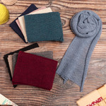 100% baby alpaca scarf, 'Wavy Texture in Black' - Textured 100% Baby Alpaca Wrap Scarf in Black from Peru