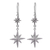 Sterling silver dangle earrings, 'Beauty of the Cosmos' - Star-Themed Sterling Silver Dangle Earrings form Peru thumbail