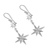 Sterling silver dangle earrings, 'Beauty of the Cosmos' - Star-Themed Sterling Silver Dangle Earrings form Peru (image 2c) thumbail
