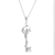 Sterling silver pendant necklace, 'Enchanted Fairy' - Key-Shaped Sterling Silver Pendant Necklace from Peru thumbail