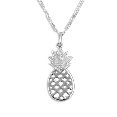 Sterling silver pendant necklace, 'Exotic Pineapple' - Sterling Silver Pineapple Pendant Necklace from Peru