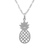 Sterling silver pendant necklace, 'Exotic Pineapple' - Sterling Silver Pineapple Pendant Necklace from Peru (image 2d) thumbail