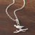 Sterling silver pendant necklace, 'Bird of the Mountain' - Dove-Shaped Sterling Silver Pendant Necklace from Peru (image 2b) thumbail