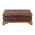 Leather decorative box, 'Colonial Reality' - Hand-Tooled Bird-Themed Leather Decorative Box from Peru (image 2c) thumbail
