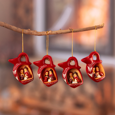 Ceramic ornaments, Nativity Pitchers (set of 4)