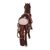 Sterling silver accent mahogany wood sculpture, 'Paso Horse' - Sterling Silver and Mahogany Horse Sculpture from Peru (image 2e) thumbail