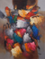 'Implosion' - Peruvian Stream of Consciousness Abstract Painting in Oils thumbail