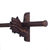 Gobelinstab aus Zedernholz, 'Acanthus' (3,5 Fuß) - Gobelinstab aus Zedernholz mit geschnitzten Akanthusblättern