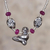 Quartz beaded pendant necklace, 'Machu Picchu Legacy' - Sterling Silver and Quartz Beaded Bird Pendant Necklace (image 2) thumbail