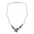 Quartz beaded pendant necklace, 'Machu Picchu Legacy' - Sterling Silver and Quartz Beaded Bird Pendant Necklace (image 2d) thumbail