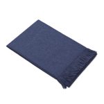 100% baby alpaca throw, 'Blissful Dream in Azure' - 100% Baby Alpaca Throw Blanket in Solid Azure from Peru