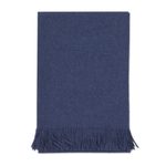 100% baby alpaca throw, 'Blissful Dream in Azure' - 100% Baby Alpaca Throw Blanket in Solid Azure from Peru