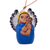 Ceramic ornaments, 'Angel Band' (set of 4) - Four Hand-Painted Ceramic Musical Angel Ornaments from Peru (image 2c) thumbail