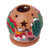 Ceramic tealight candle holder, 'Celebration of Life' - Handcrafted Nativity Tealight Holder from Peru (image 2f) thumbail