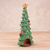 Ceramic incense burner, 'Nativity Aroma' - Christmas Tree Shaped Ceramic Incense Burner from Peru (image 2c) thumbail