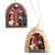 Ceramic ornaments, 'Happy Parties' (set of 4) - Set of Four Ceramic Nativity Ornaments from Peru (image 2c) thumbail