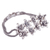 Sterling silver pendant bracelet, 'Peruvian Lilies' - Fair Trade Sterling Silver Floral Bracelet from Peru (image 2c) thumbail