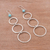 Amazonite dangle earrings, 'Silver Ripples' - Amazonite Bead and Sterling Silver Dangle Earrings from Peru (image 2b) thumbail