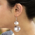 Sterling silver dangle earrings, 'Luminous Sentries' - Double Disk Sterling Silver Dangle Earrings from Peru