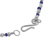 Sodalite beaded pendant necklace, 'Infinite Ocean' - Sodalite and Sterling Silver Beaded Necklace from Peru (image 2f) thumbail