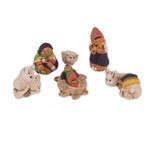 Ceramic nativity scene, 'Hope of the Andes' (7 pieces) - Andean Style Petite Ceramic Nativity Scene (7 Pieces)