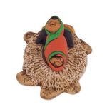 Ceramic nativity scene, 'Hope of the Andes' (7 pieces) - Andean Style Petite Ceramic Nativity Scene (7 Pieces)