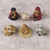 Keramik-Krippe, „Weihnachtsmeditation“ (7 Teile) – handgefertigte 7-teilige Miniatur-Keramik-Krippe von Andes