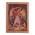 Reliefplatte aus Zedernholz - Relieftafel aus Zedernholz des Heiligen Michael aus Peru