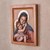 Cedar relief panel, 'Beautiful Love' - Cedar Wood Relief Panel of Mary and Jesus from Peru (image 2b) thumbail