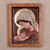 Cedar relief panel, 'Loved Mother' - Cedar Wood Wall Relief Panel of Mary and Jesus from Peru (image 2) thumbail