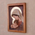 Cedar relief panel, 'Loved Mother' - Cedar Wood Wall Relief Panel of Mary and Jesus from Peru (image 2b) thumbail