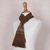 Men's alpaca blend scarf, 'Andean Clouds in Brown' - Men's Artisan Crafted Woven Brown Alpaca Blend Scarf (image 2f) thumbail