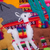 Cotton arpillera decorative mitts, 'Llama Walk' (pair) - Hand Made Cotton Arpillera Decorative Mitts Featuring Llamas (image 2d) thumbail