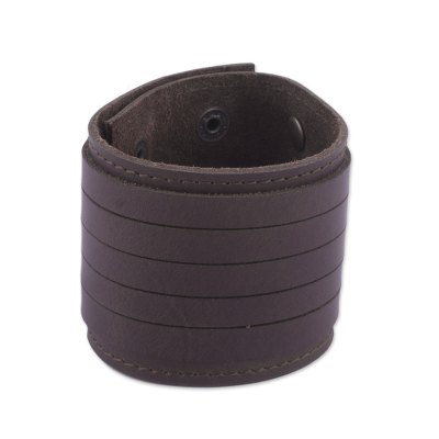 Fair Trade Brown Leather Extra Wide Men