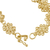 Gold plated sterling silver filigree link bracelet, 'Glistening Flowers' - Gold Plated Sterling Silver Filigree Link Bracelet from Peru (image 2f) thumbail