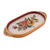Reverse painted glass tray, 'Regal Bouquet' - Handmade Reverse Painted Glass Tray from Peru (image 2a) thumbail