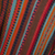 Knit ruana, 'Desert Strata' - Red and Multi-Color Striped Acrylic Knit Ruana