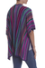 Knit alpaca blend kimono, 'Peruvian Rainbow' - Peruvian Multicolored Acrylic and Alpaca Blend Ruana Kimono (image 2c) thumbail