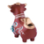 Ceramic statuette, 'Elegant Bull of Quinua' - Brown Little Bull of Quinua Ceramic Statuette from Peru (image 2e) thumbail