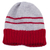 Men's alpaca blend hat, 'Winter's Embrace in Red' - Men's Red and Grey Striped Alpaca Blend Hat from Peru (image 2e) thumbail
