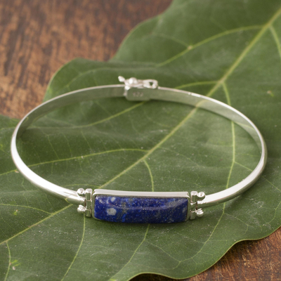 Lapis lazuli pendant bracelet, Andean Rectangle