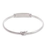 Lapis lazuli pendant bracelet, 'Andean Rectangle' - Rectangular Lapis Lazuli Pendant Bracelet from Peru